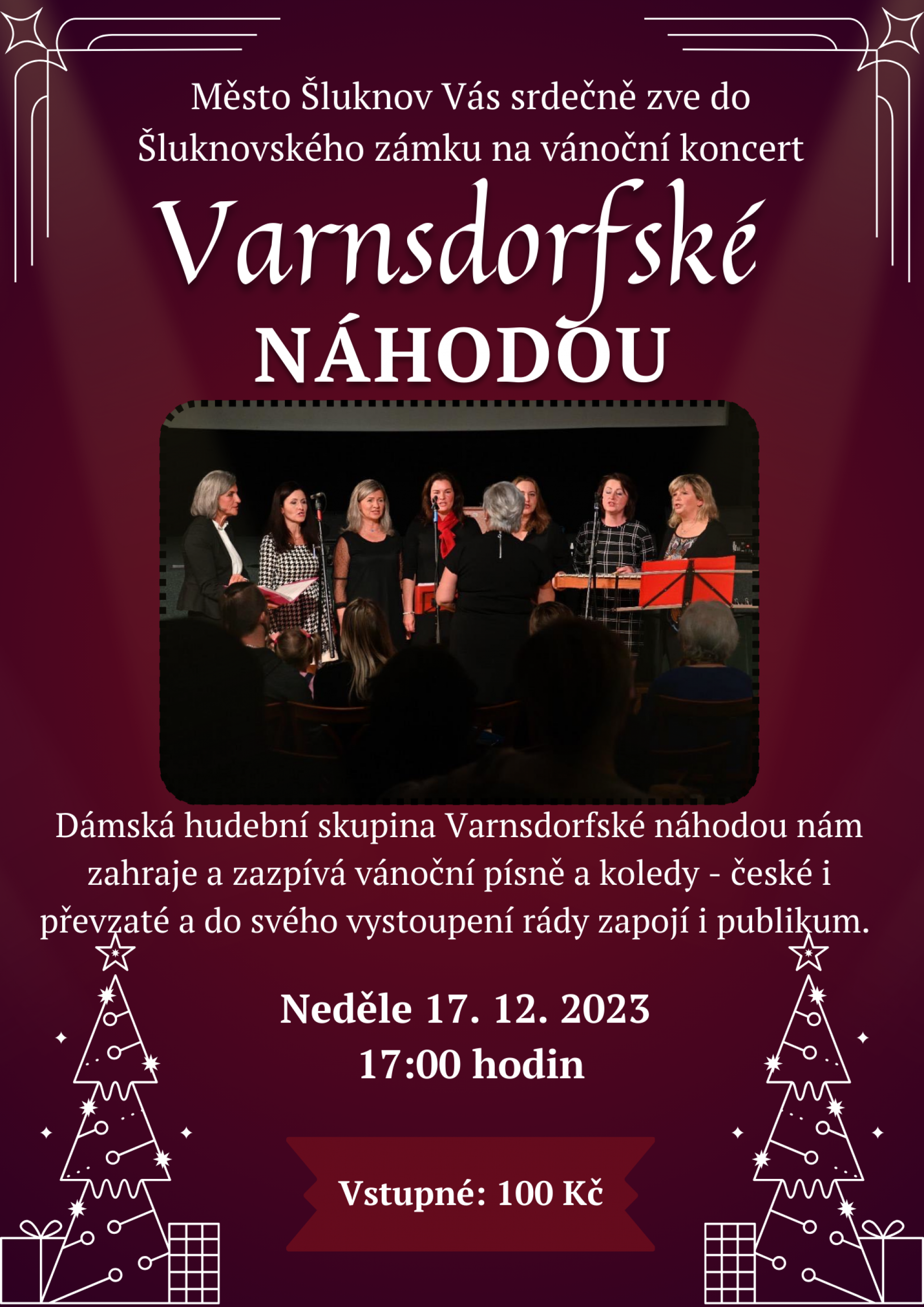 3. Adventní neděle - Vánoční koncert ve Šluknovském zámku 